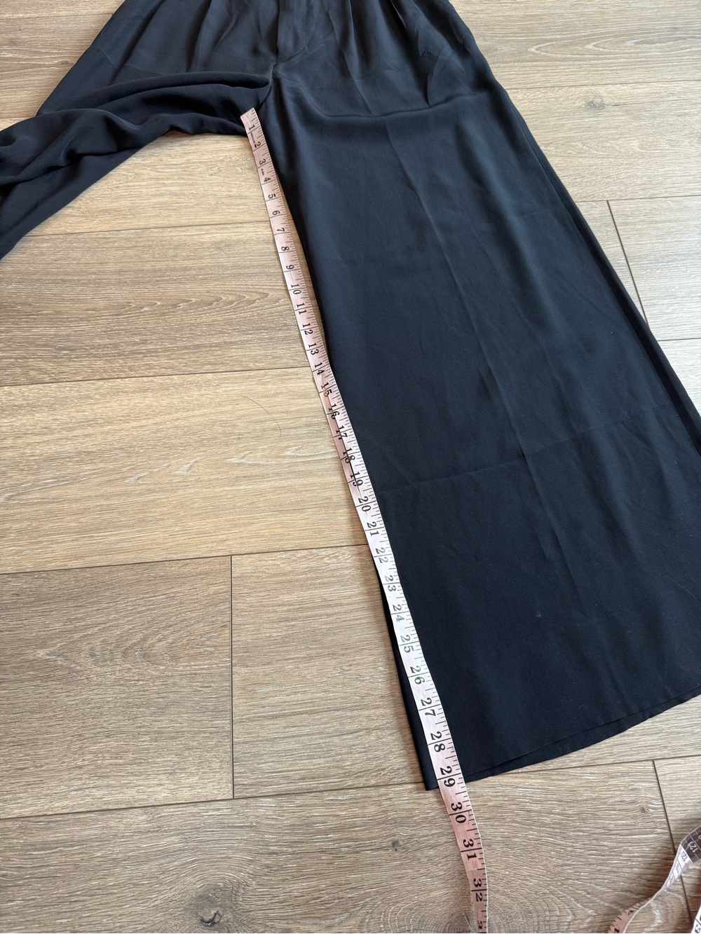 Ralph Lauren Black Wide-Leg Silk Trouser Pants US 6 / UK 10 - Picture 9 of 15